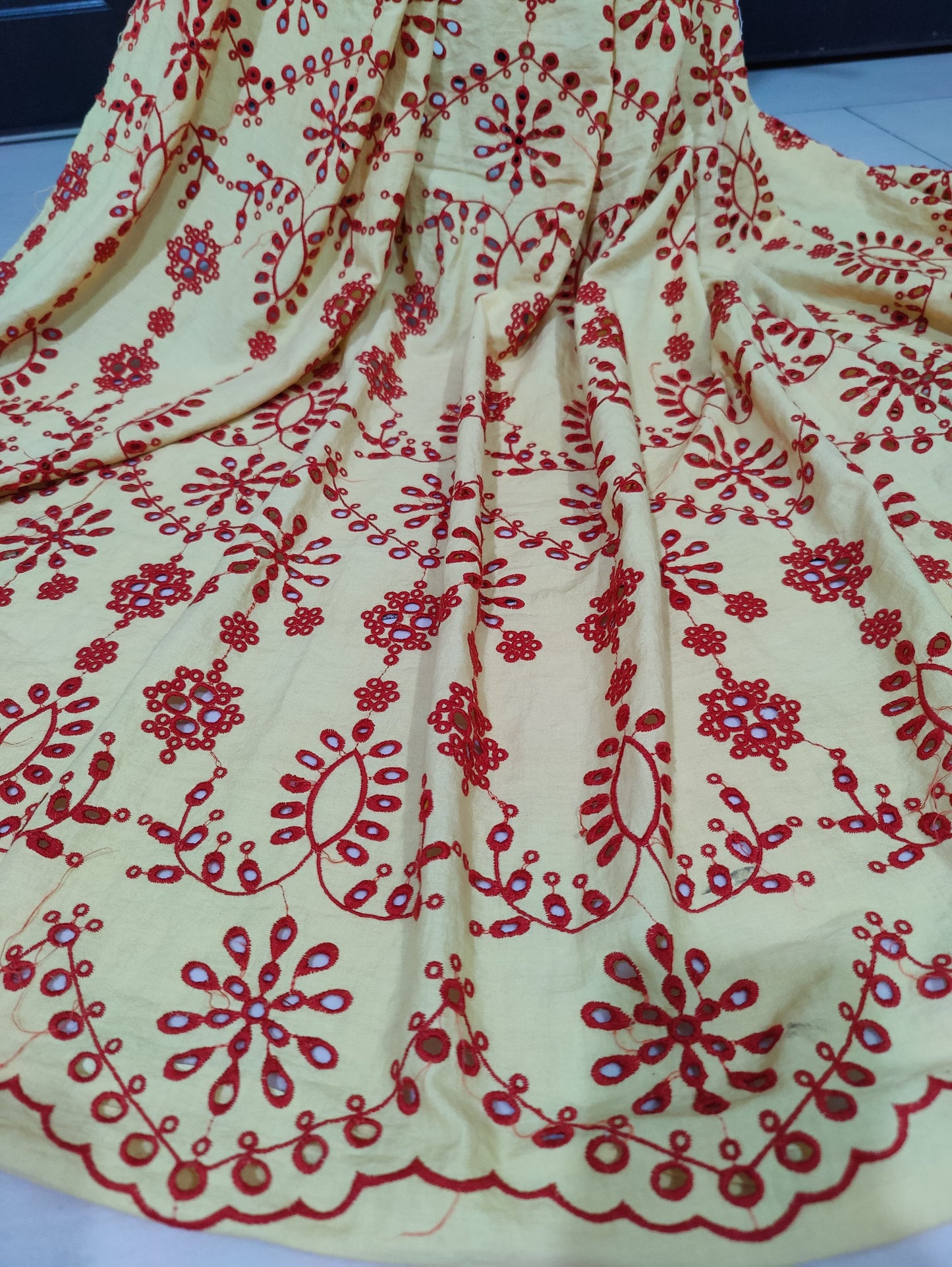 Lawn chikankari