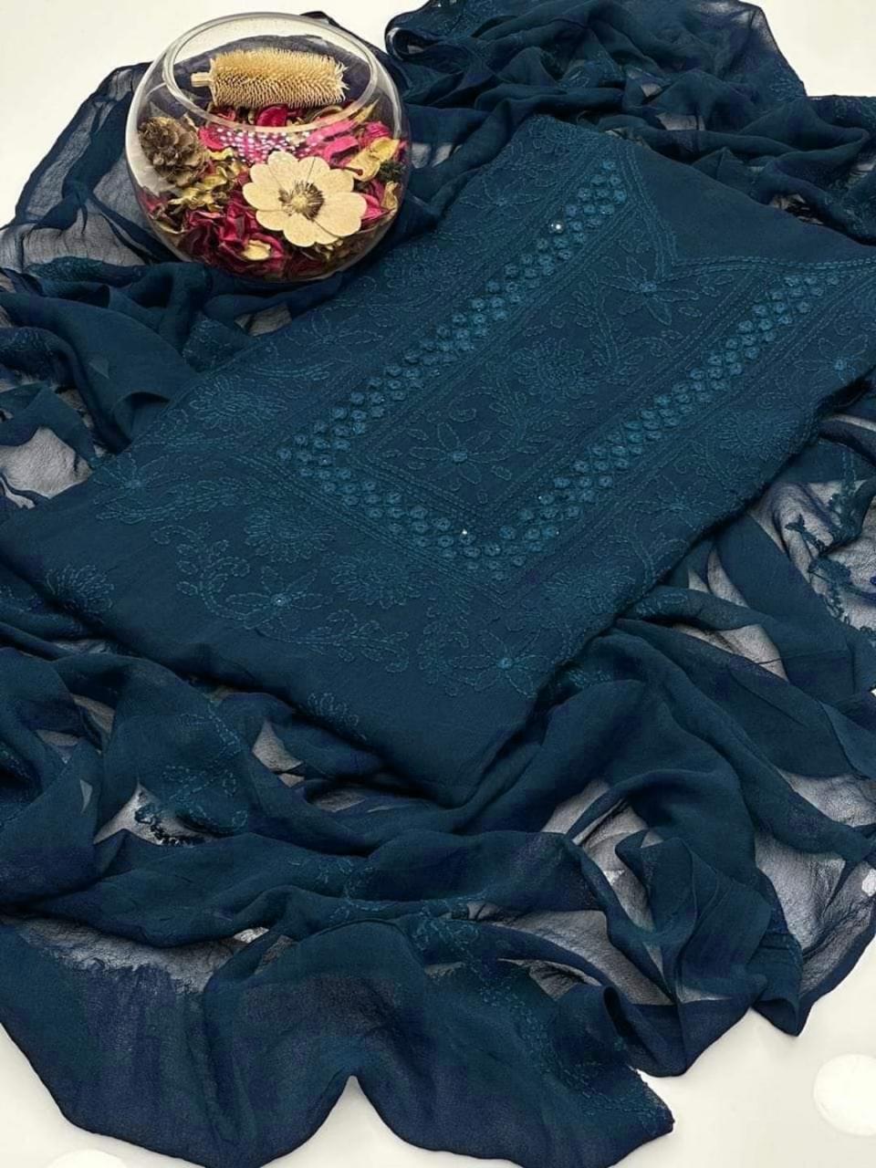 Luxury Chiffon 2pc Unstitched β Perfect for Formal Stitching