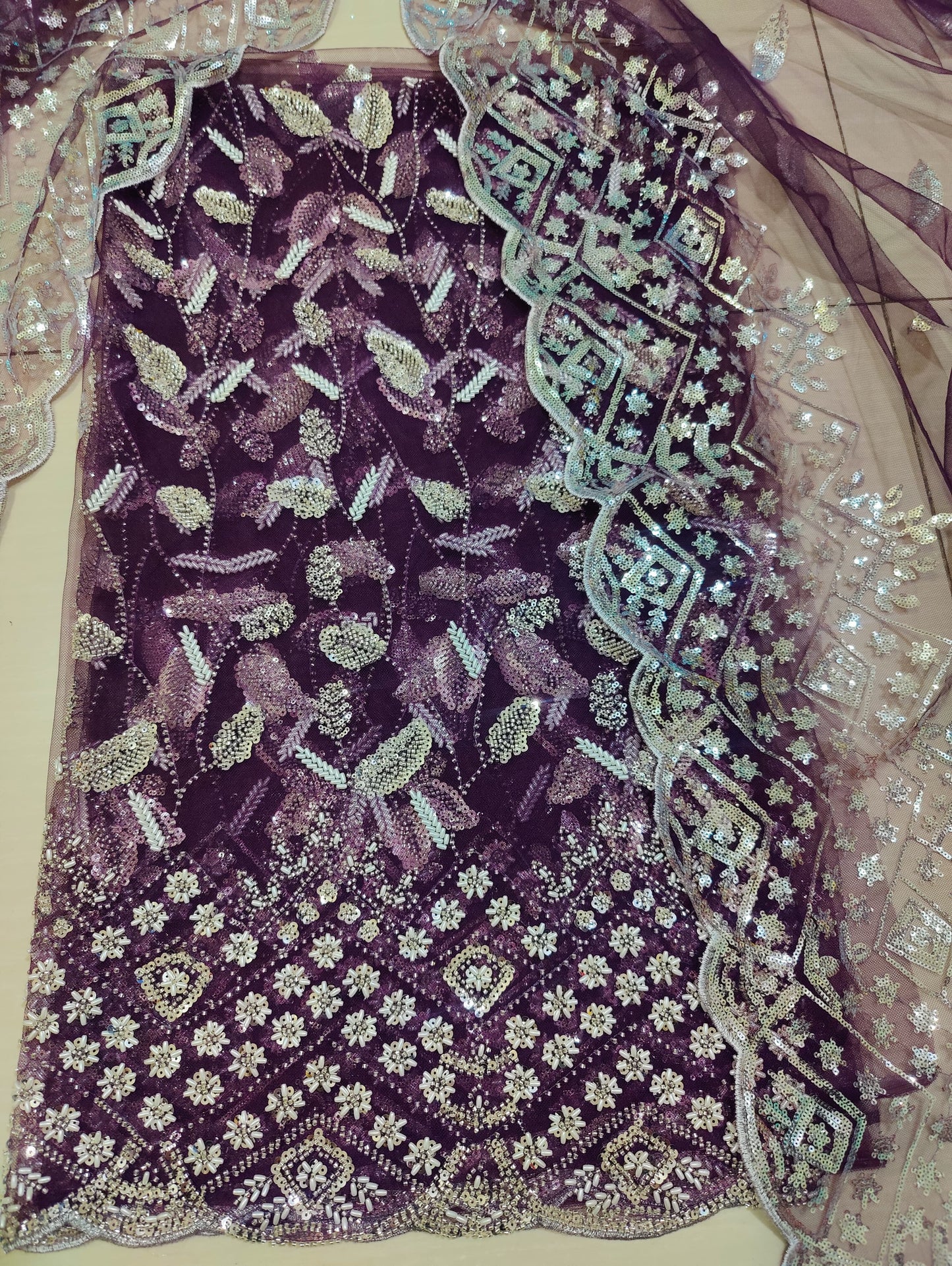 Net Turkish cutdana unstitched 2pc