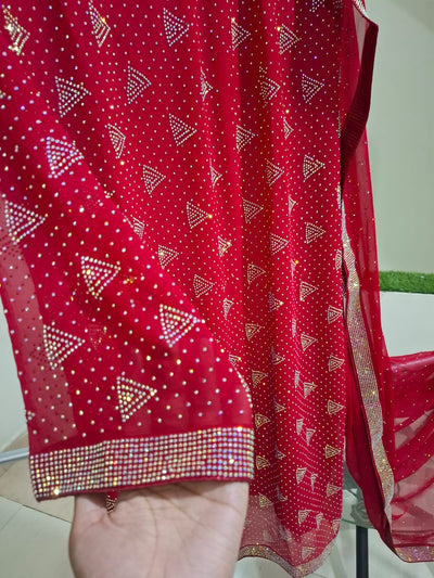 Designer Chiffon 3pc Party Wear