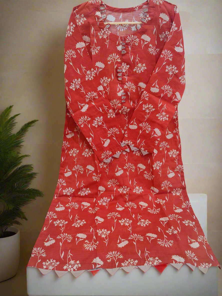 2-Piece Lawn Suit for Women | Lightweight & Stylish