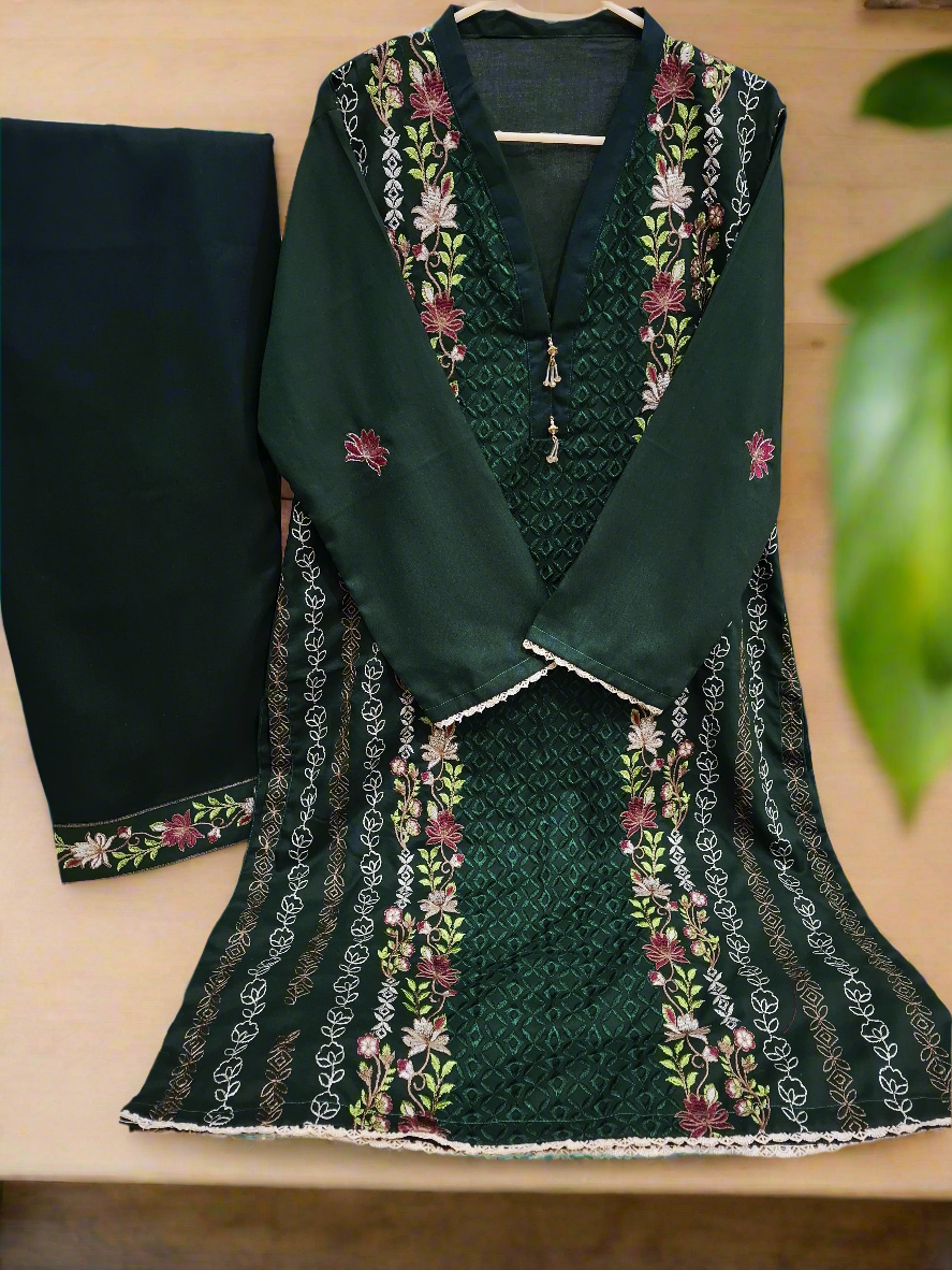 2-Piece Dhanak Suit for Women | Winter Collection