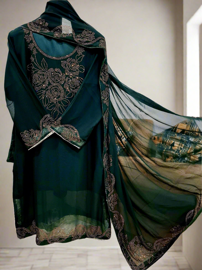 Designer Chiffon 3pc Party Wear