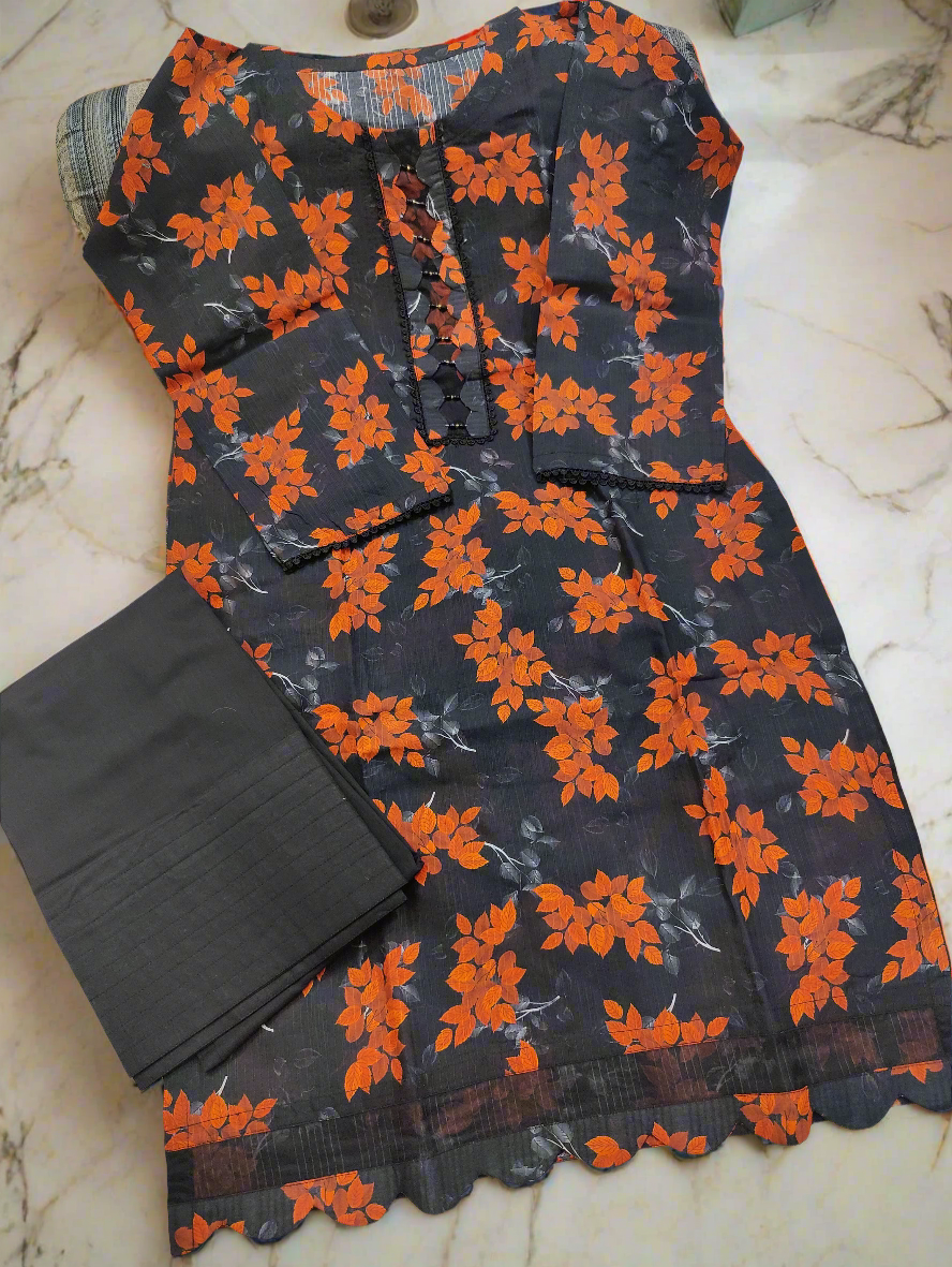 2-Piece Lawn Suit for Women | Lightweight & Stylish