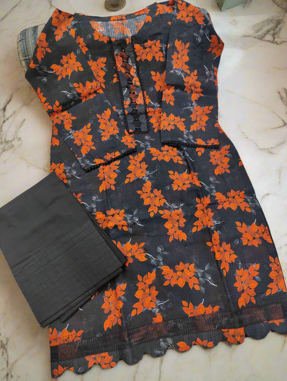 2-Piece Lawn Suit for Women | Lightweight & Stylish