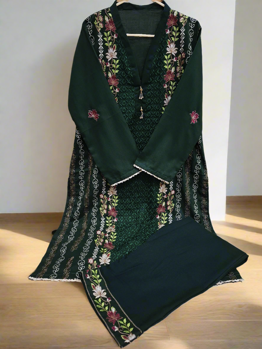 2-Piece Dhanak Suit for Women | Winter Collection