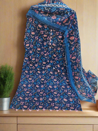 Lawn 3-Piece Outfit | Soft Fabric & Stylish Design