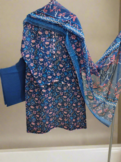 Lawn 3-Piece Outfit | Soft Fabric & Stylish Design