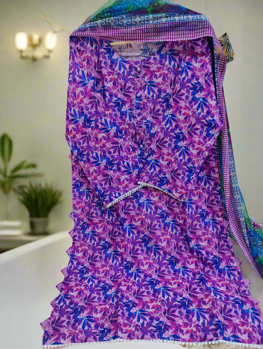 Printed Lawn 3-Piece Ensemble | Lightweight & Trendy