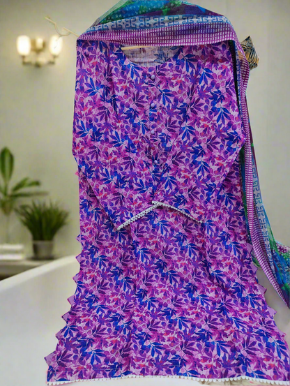 Printed Lawn 3-Piece Ensemble | Lightweight & Trendy