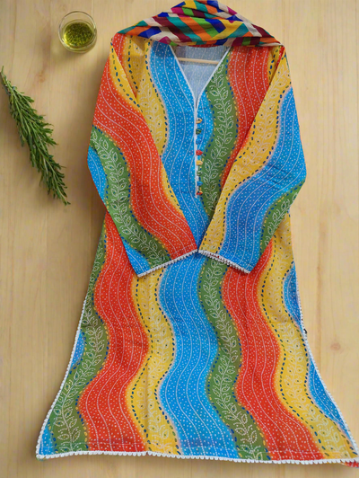Unstitched Lawn 3pc Set | Soft Fabric & Vibrant Prints