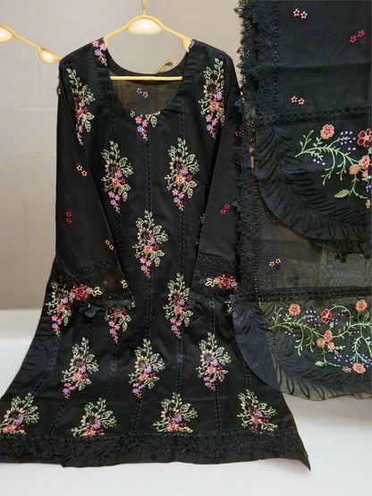 3-Piece Lawn Chikankari Suit for Women | Summer Collection