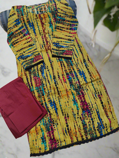 Printed Lawn 2-Piece Set | Soft Fabric & Trendy Look