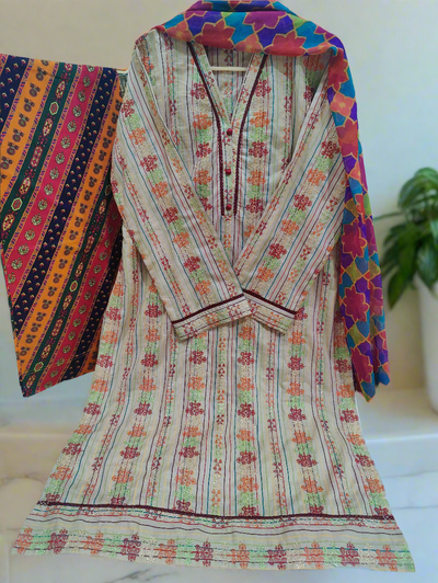 3-Piece Lawn Suit | Summer Essentials
