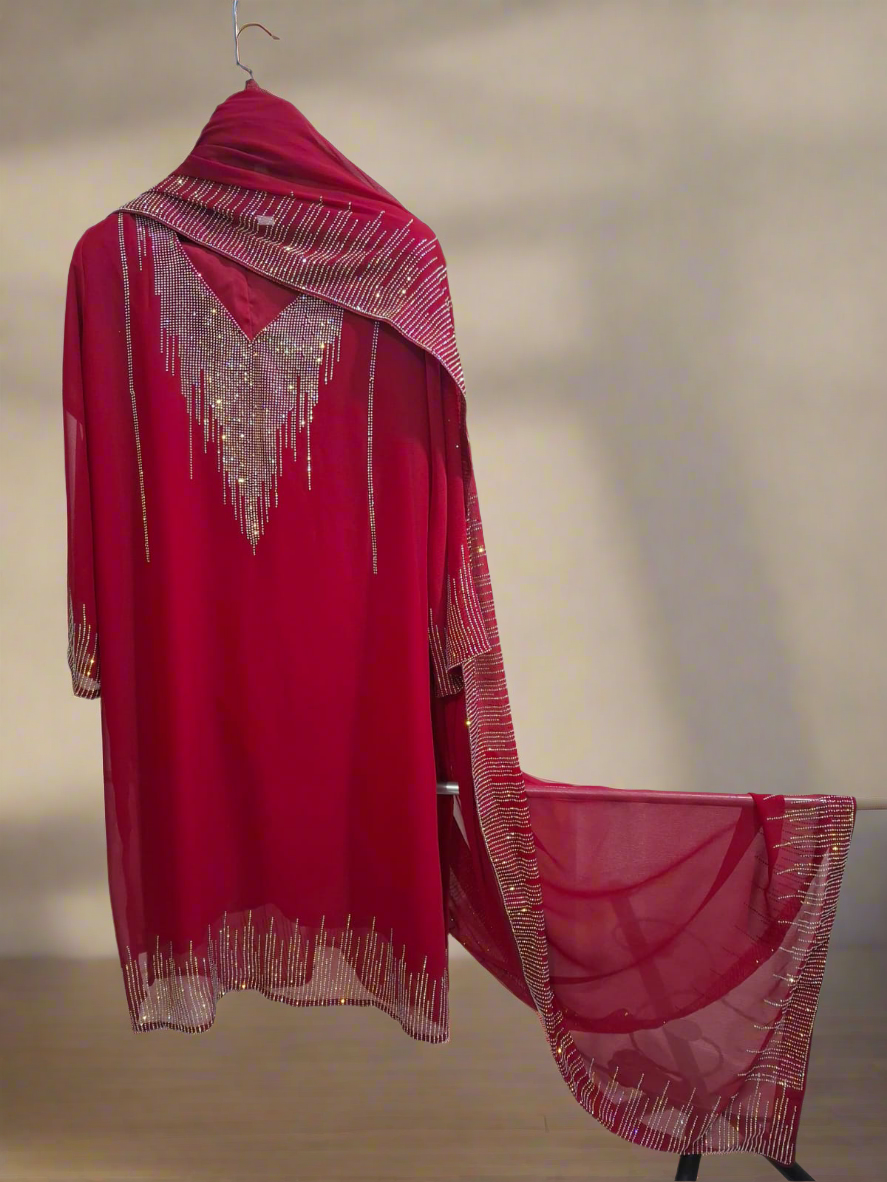 Designer Chiffon 3pc Party Wear