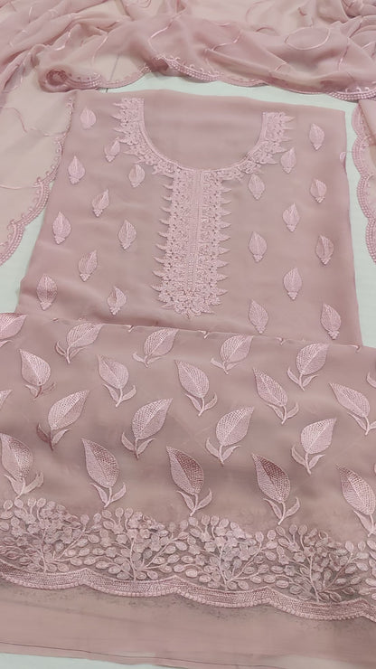 Chiffon Embroiderd 2pc unstitched