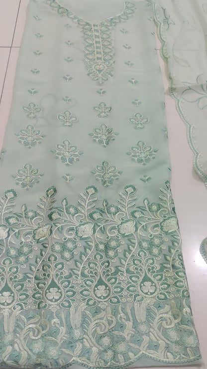 Chiffon Embroiderd 2pc unstitched