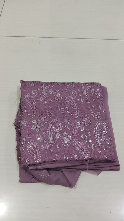 Chiffon embroidered 2pc unstitched