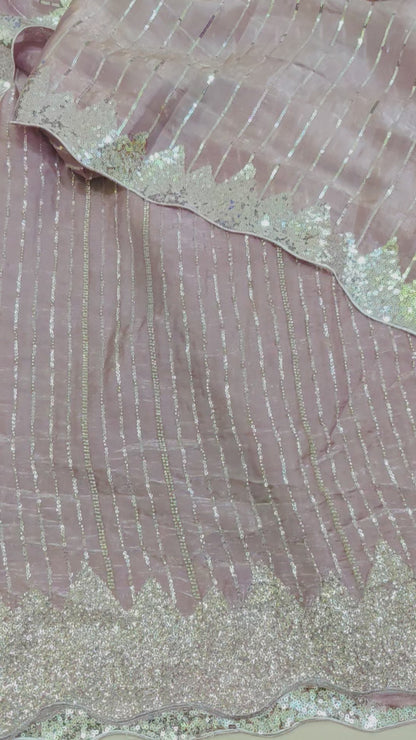 Silk 2pc – Unstitched Turkish Cutdana Collection - 6