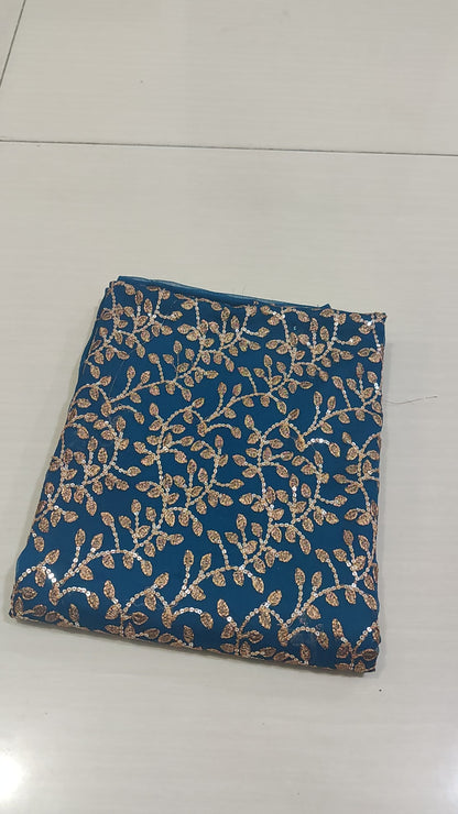 Chiffon embroidered 2pc unstitched