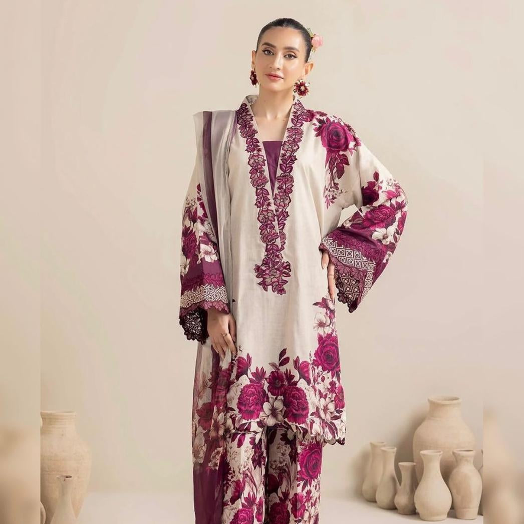 Silk 3pc unstitched