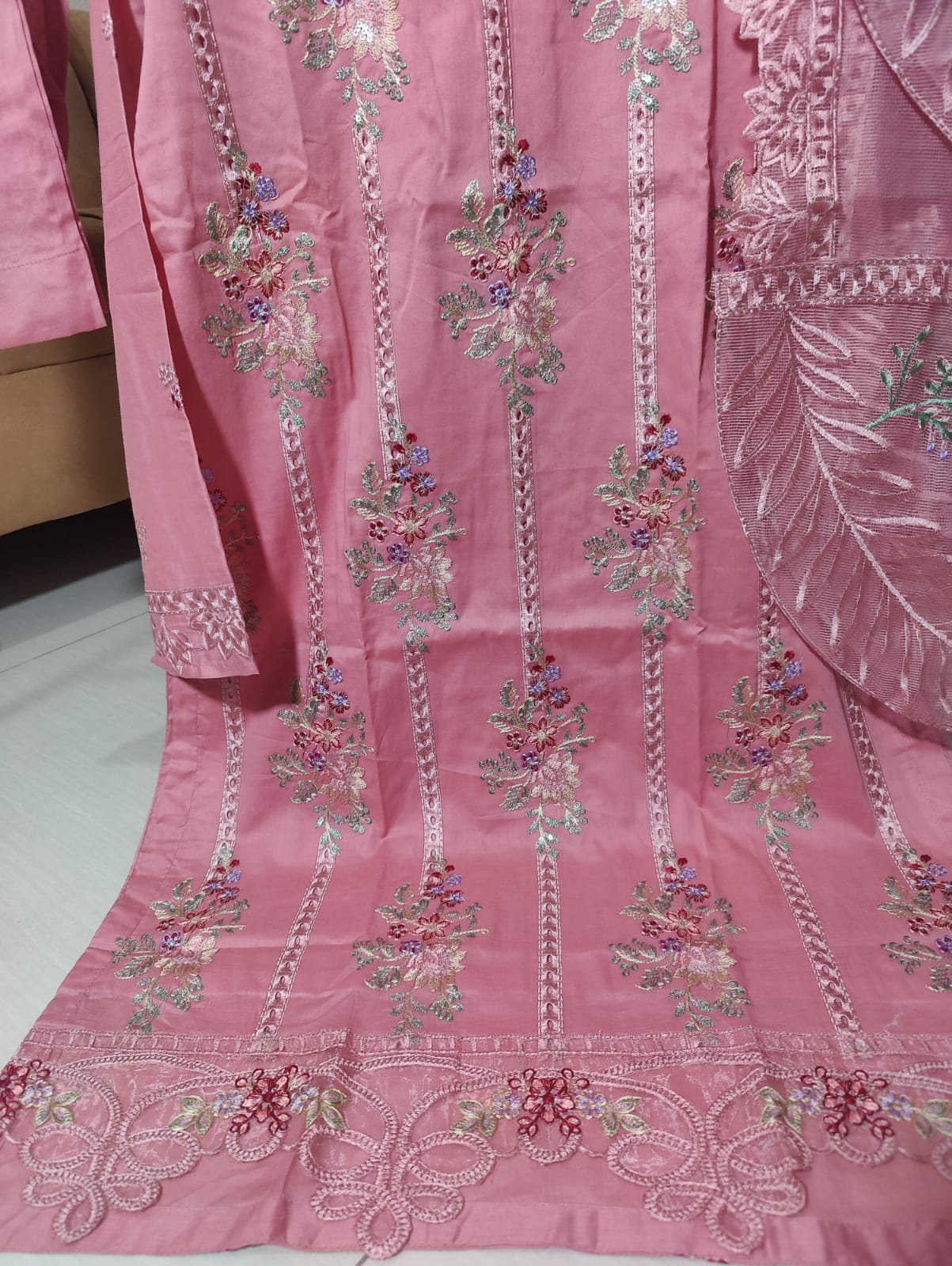3-Piece Lawn Chikankari Suit for Women | Summer Collection