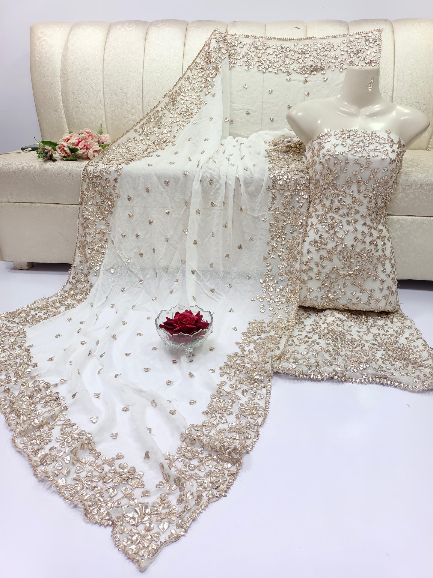 Luxury Chiffon 2pc Unstitched – Perfect for Formal Stitching