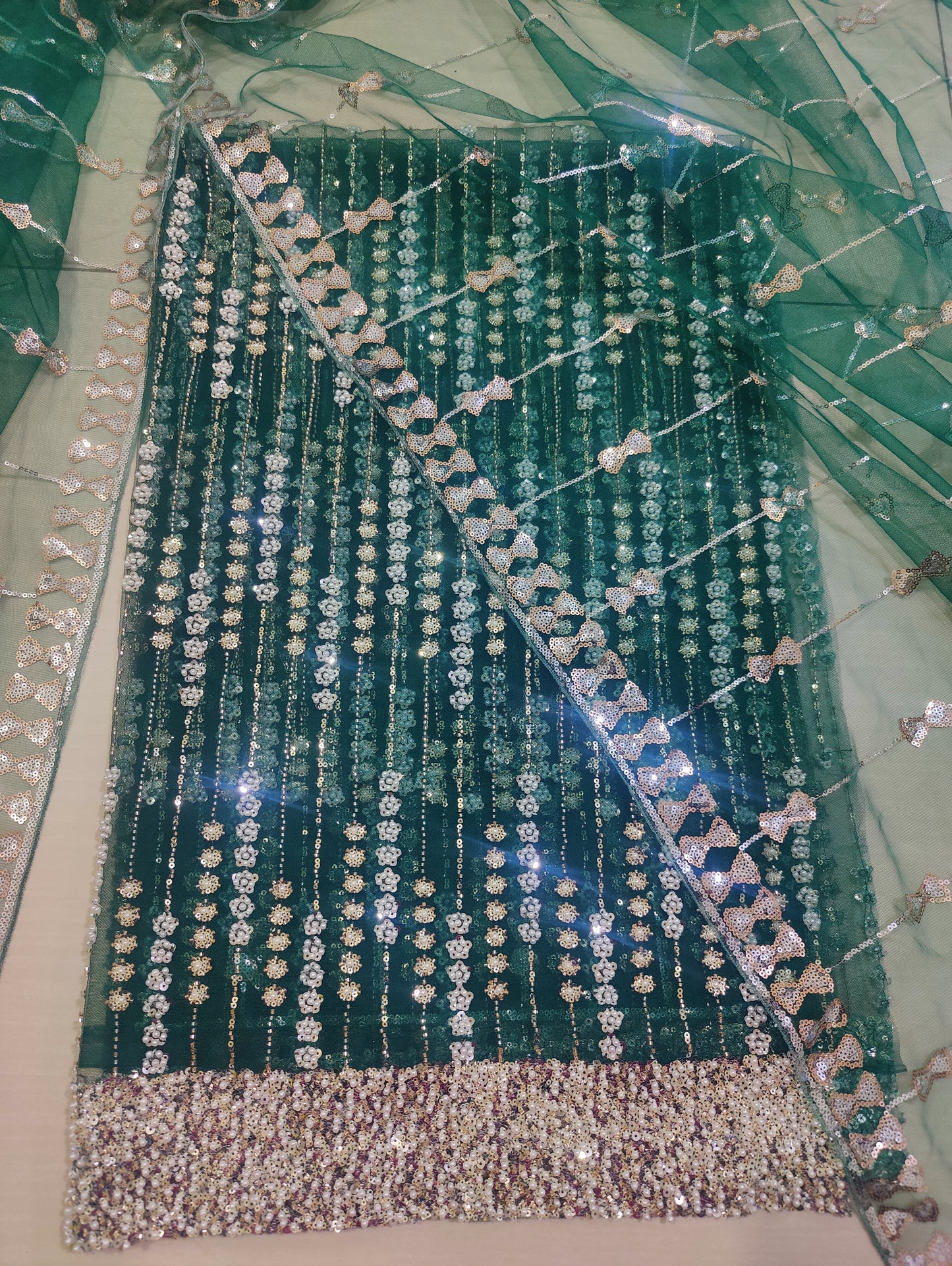 Net 2pc – Unstitched Turkish Cutdana Collection - 9