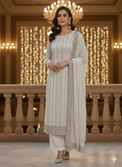 Silk 2pc Unstitched – Luxe Turkish Cutdana Embroidery Edition