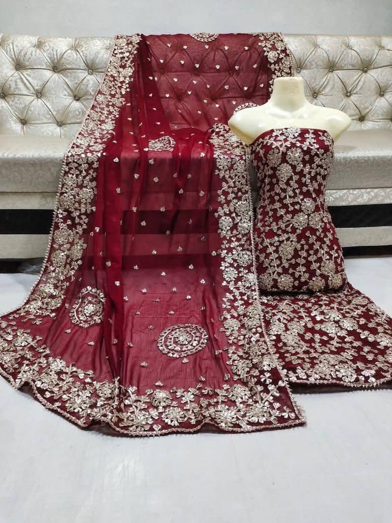 Unstitched Chiffon 2Pc – Lightweight & Graceful