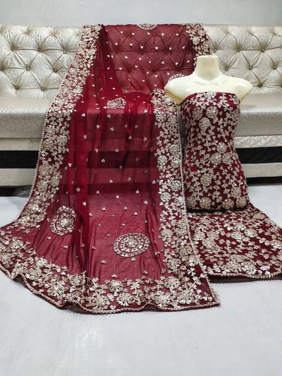 Unstitched Chiffon 2Pc – Lightweight & Graceful