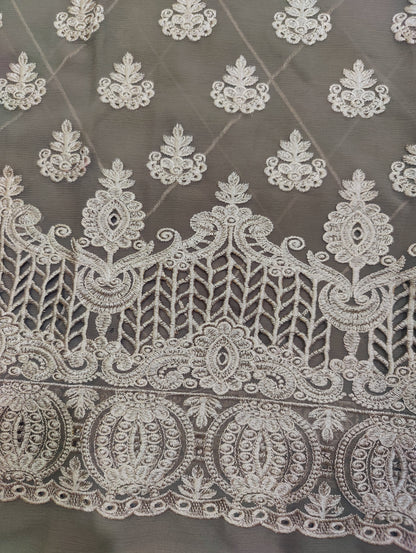 Chiffon embroidery 2pc unstitched