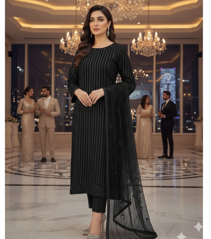 Turkish cutdnaa net unstitched 2pc