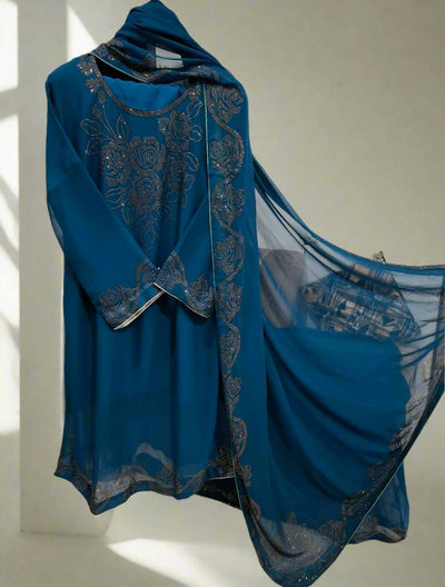 Designer Chiffon 3pc Party Wear