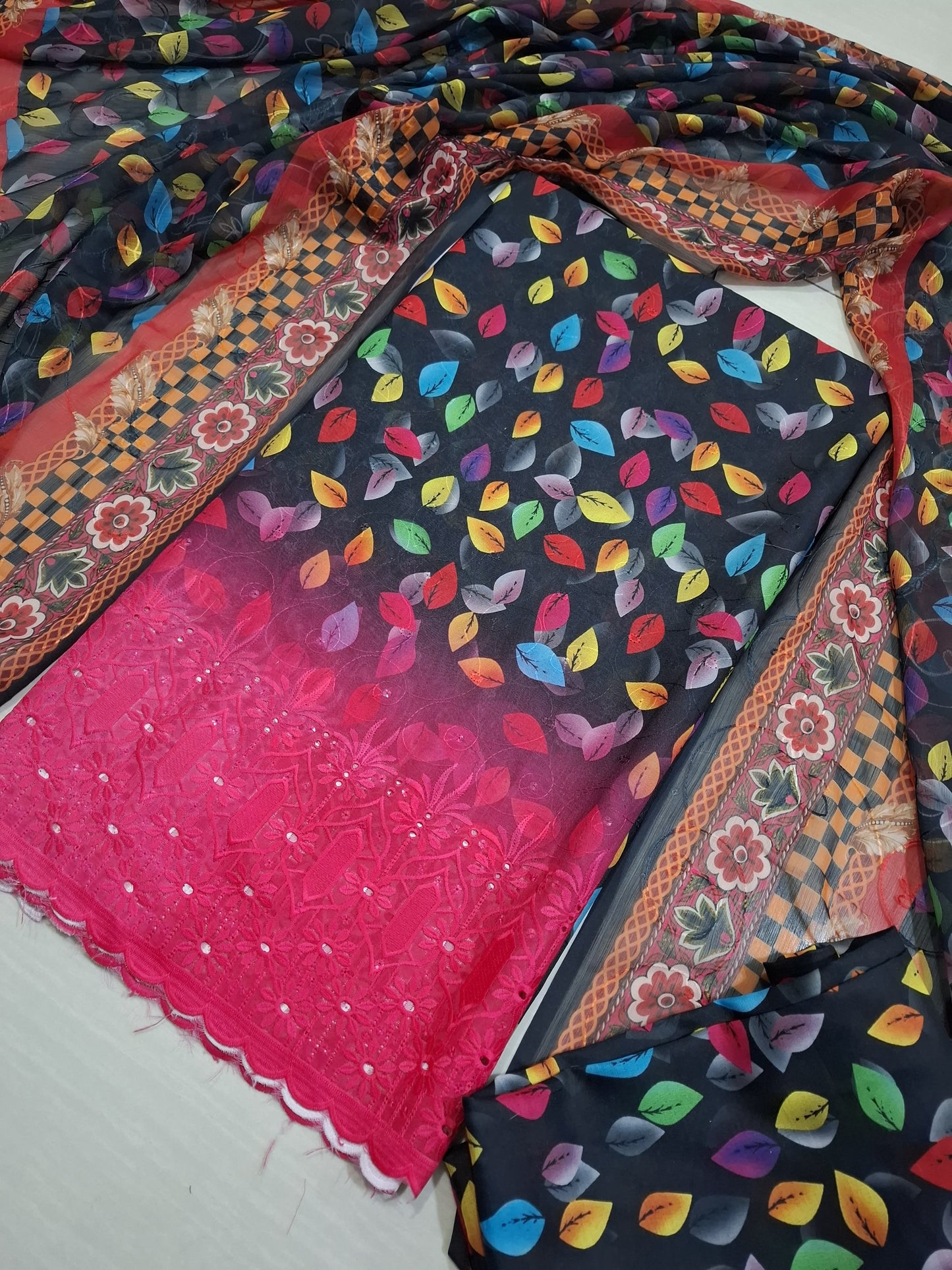 Swiss Lawn chikankari