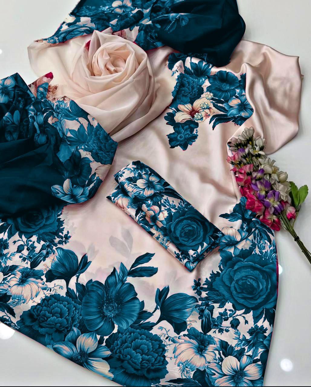 Silk 3pc unstitched