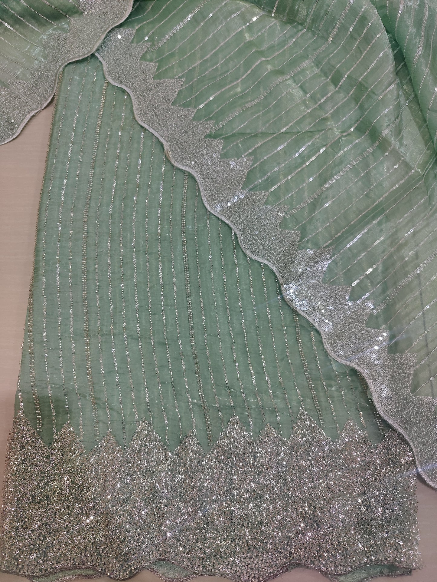 Artisan Silk 2pc – Unstitched Turkish Cutdana Collection - 2