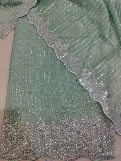 Artisan Silk 2pc – Unstitched Turkish Cutdana Collection - 2