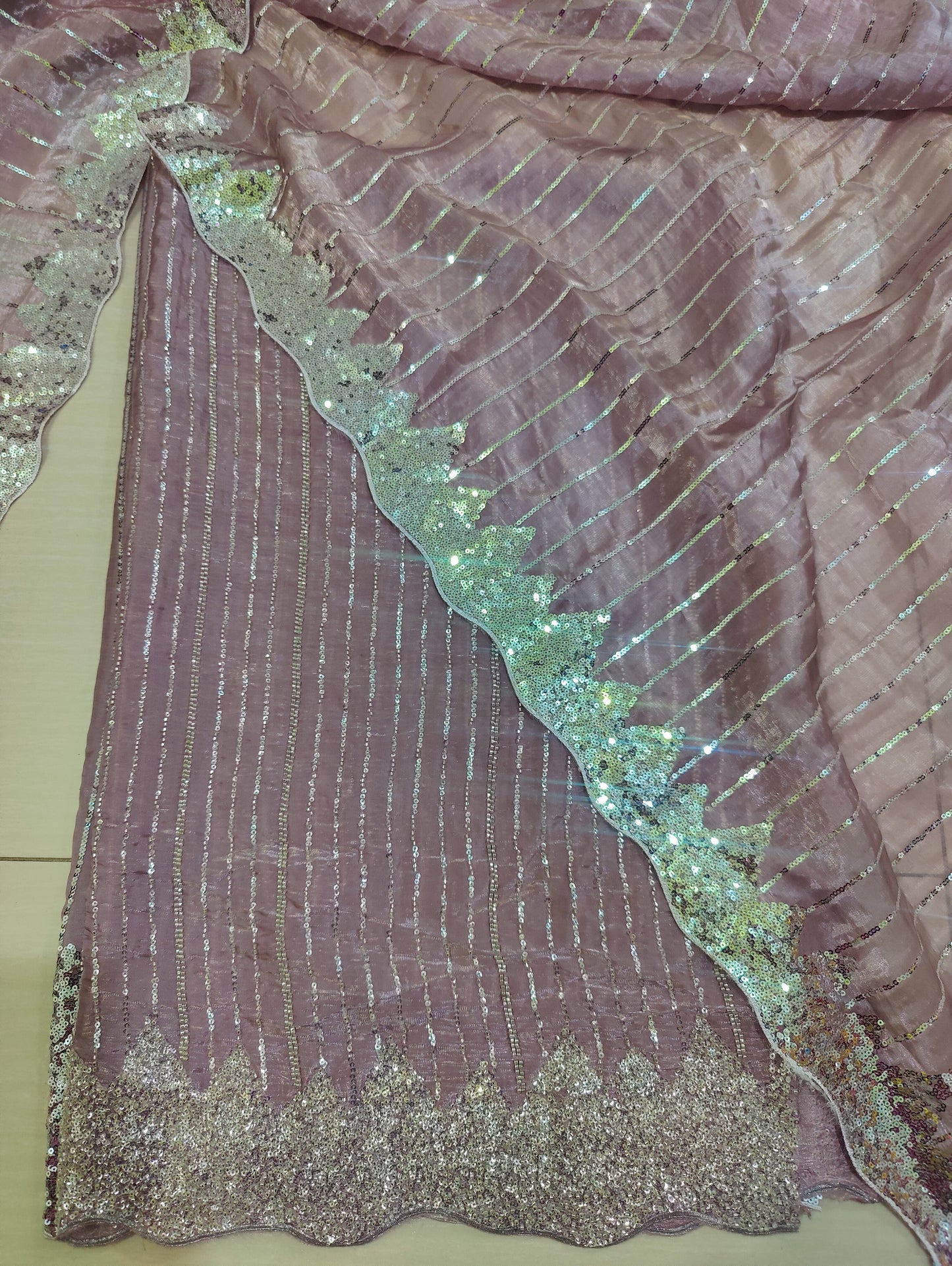 Silk 2pc – Unstitched Turkish Cutdana Collection - 6