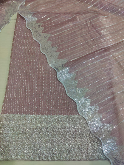 Silk 2pc – Unstitched Turkish Cutdana Collection - 4