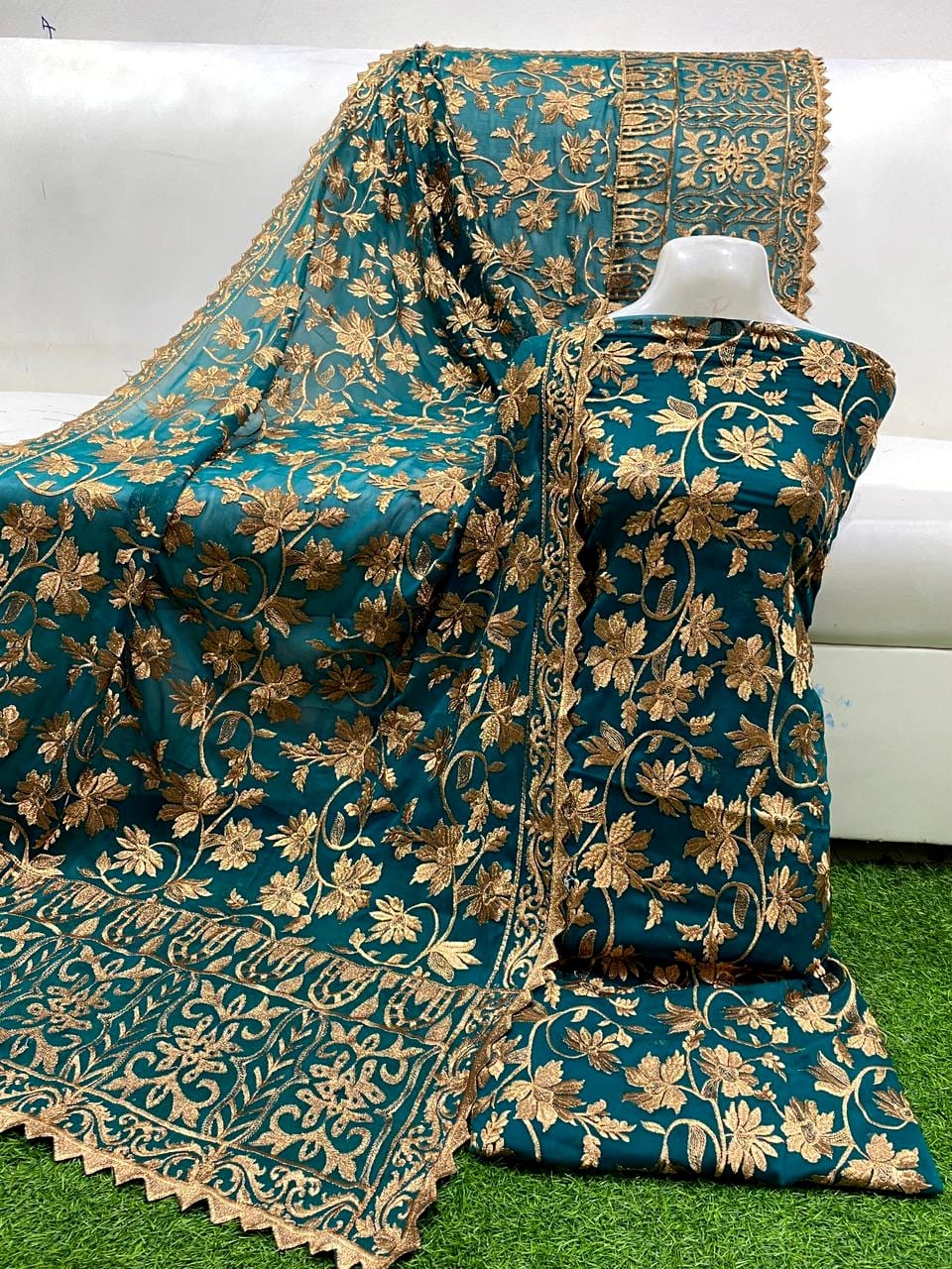 Chiffon unstitched 2pc