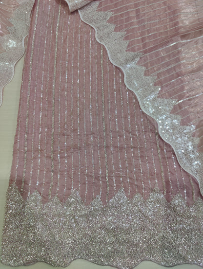 Artisan Silk 2pc – Unstitched Turkish Cutdana Collection - 2