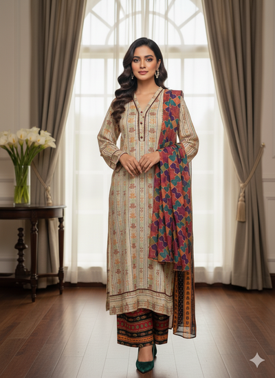 3-Piece Lawn Suit | Summer Essentials