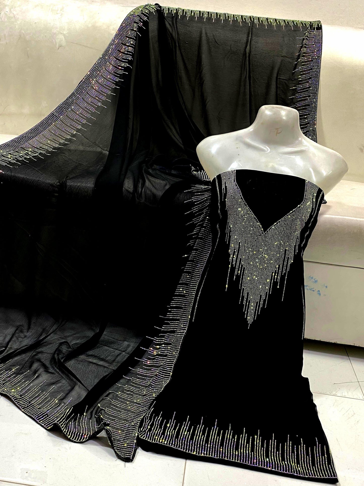 Unstitched Chiffon 2-Piece – Elegant Shirt & Dupatta Set