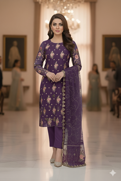 Chiffon 2pc unstitched