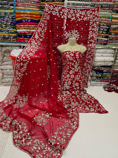 Unstitched Chiffon 2Pc – Lightweight & Graceful