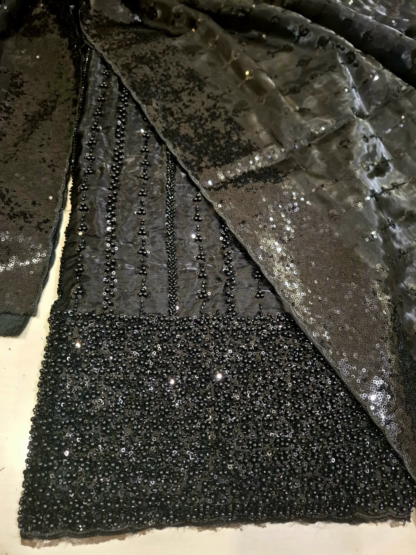 Silk 2pc – Unstitched Turkish Cutdana Collection - 1