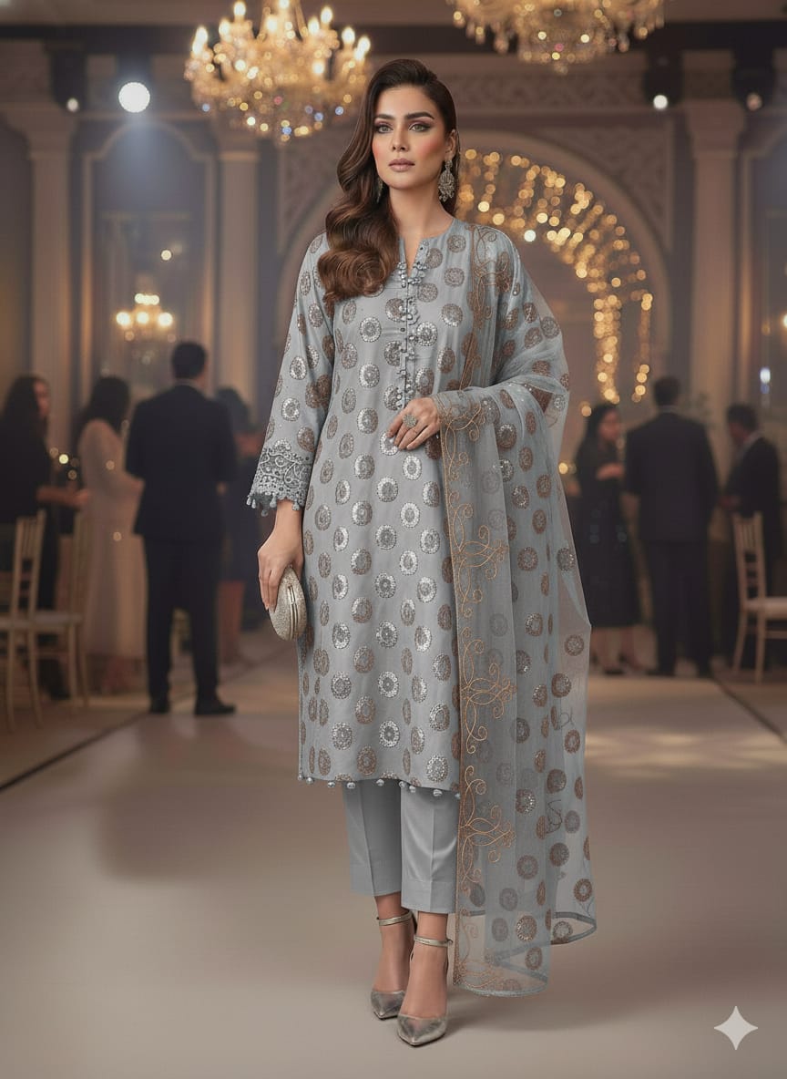 Chiffon 2pc unstitched