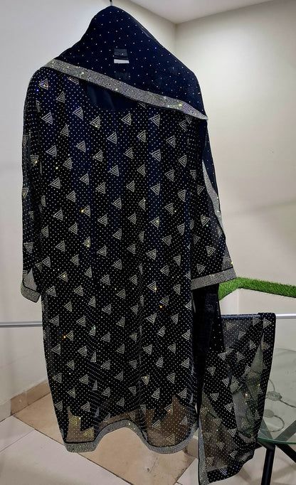 Designer Chiffon 3pc Party Wear