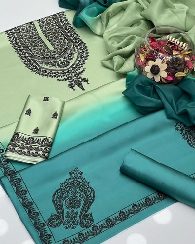 Silk 3pc unstitched